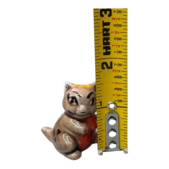 Vintage Forest Creatures Mexico Pottery Set 4 Animal Figurines Signed Fox Mini - Picture 5 of 13